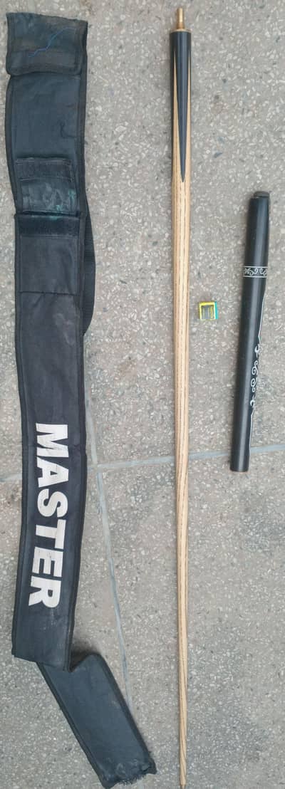 Black wood snooker cue