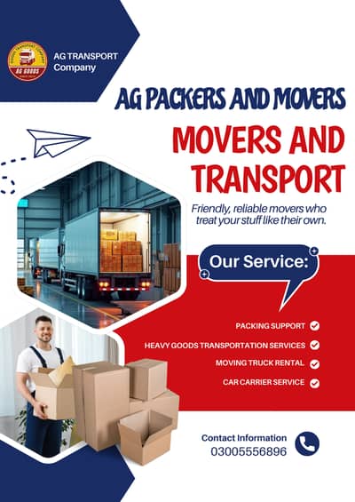 Movers & Packers, Transport Services, Logistics, House shifting