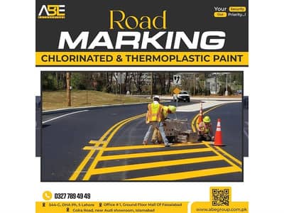 Road Marking High Visibility Thermoplastic