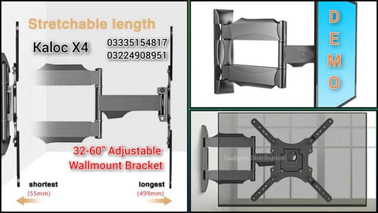 LCD LED tv wall mount bracket adjustable imported stand