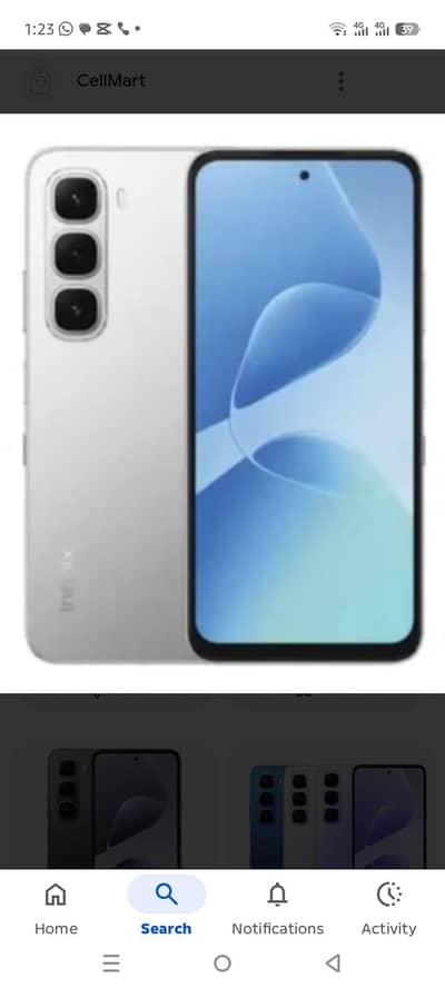 infinity hot 60i new Mobile Storage 6. . . 128