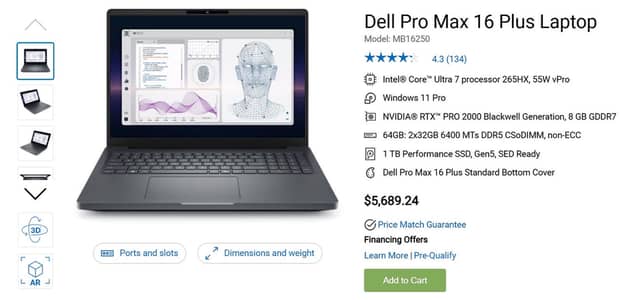 Dell Pro Max 16 Plus | Ultra High-end Laptop | 10/10
