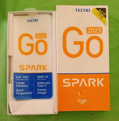 Techno spark go 2023 ( 7gb ram + 64 gb)  and excellent condition