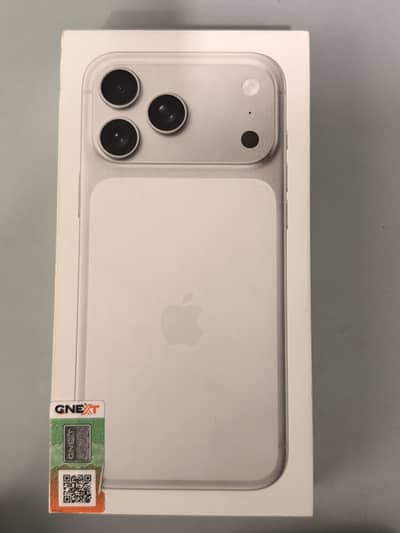 iPhone 17 pro max brand new just box open white 256 gb