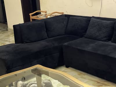 Used 6 seater L shape molty foam sofafor sale . Condition is very good