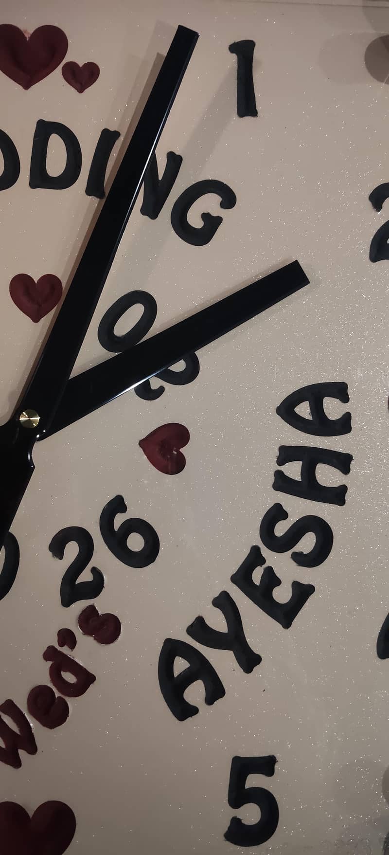 wedding clock customised 3