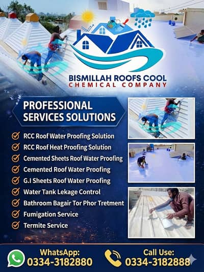 Roof Heat-Proofing Service, Expert Waterproofing, Warranty Included