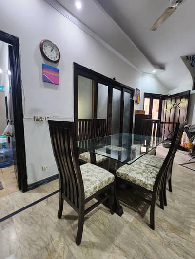 dining table with six chairs