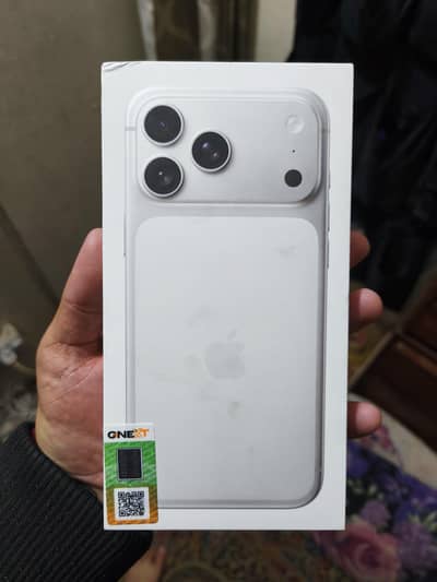 iphone 17 pro max silver | 512 GB | Pta approved | Charger | Box Pack