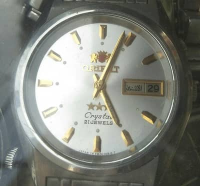 Orient Crystal 21 Jewels JAPAN YH EMZ4-D2B-Q T.
