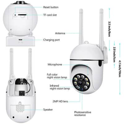 Jooan Indoor Camera 1080p Full Hd With Full Color Night Vision