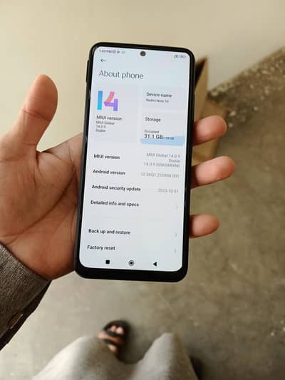 redmi not 10 4+2/128 gb dual sim pta apriod total original phone only