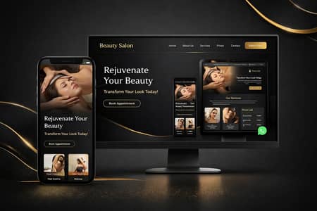 Professional Beauty Salon Website – Aaj Ready