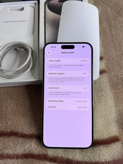 iPhone 15 pro max 256gb HK dual physical sim official pta approved