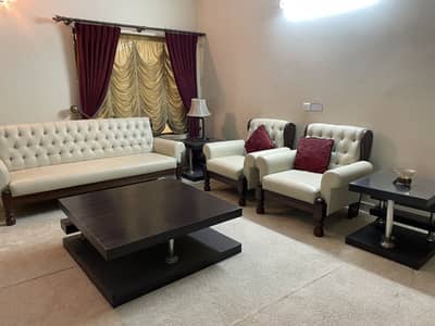 White Sofa Set leather