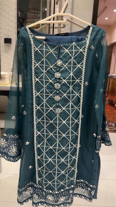 Cross stitch 2 piece ready to wear. . small size