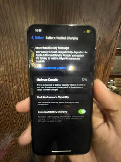 IPHONE XS MAX non pta FU bypass 77 battery true tune active real panal