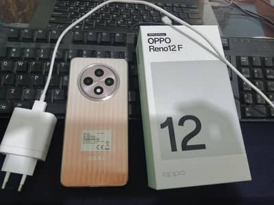 Reno 12f with full box 9 months warranty