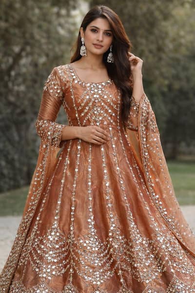 mirror work frock for sale