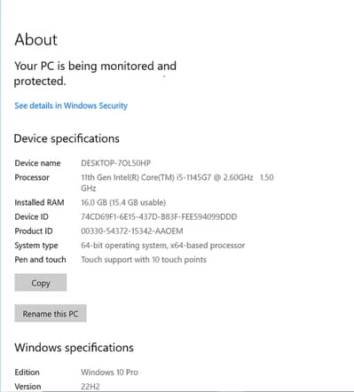 Dell Latitude 5420 | Core i5 11th Gen | 16GB RAM | Touch Screen