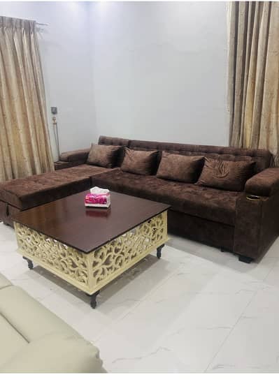 Sofa bed with storage (almost new)