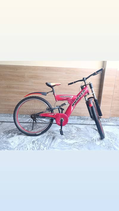 Hummer Mountain Bicycle – Red | Dual Suspension | Good Condition