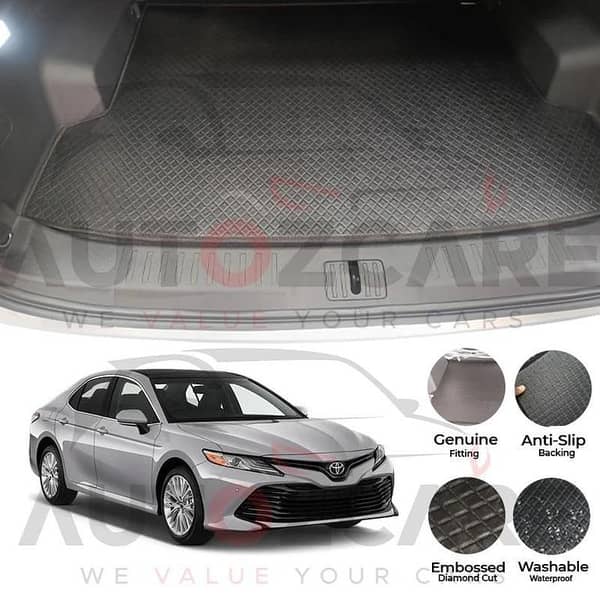 Toyota Camry China Rexine Custom-Size Trunk Mat - Model 2019-2022