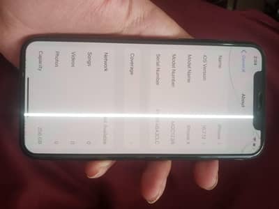 iphone X PTA Approved 256GB With Orignal Box