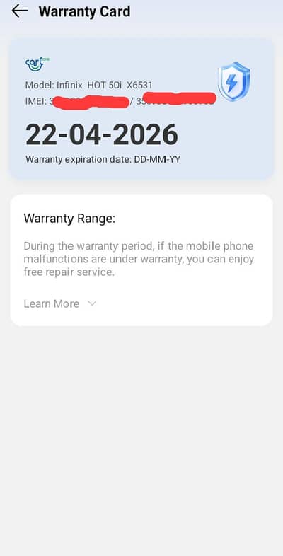 infinix hot 50i (exchange possible) 6gb ram 128gb memory