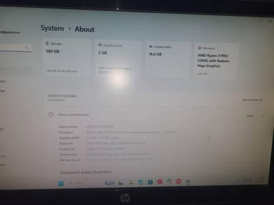 Lenovo m725s ryzen 2200g with 16gb ddr4 ram
