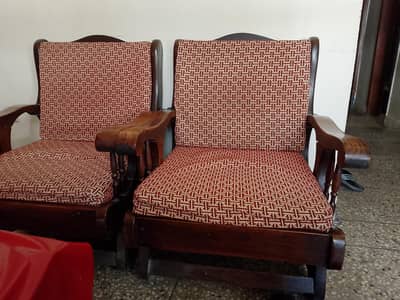 wooden sohfa 5 sister new metrs cution  10 pice