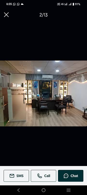 Blue area office 1500 square feet jinnah avenue fully furnished for rent