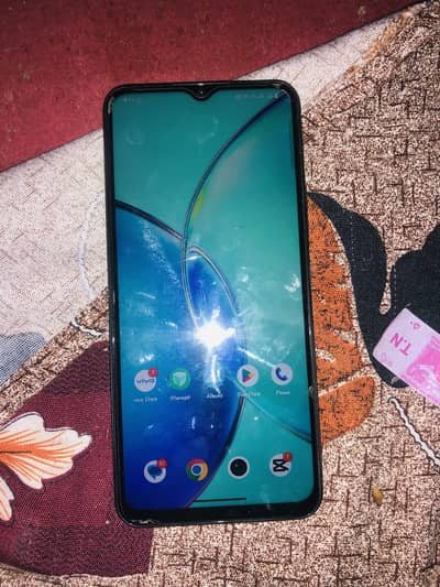 Vivo y17s 6.128 All ok 10by 10 with box one ma garnti k sat