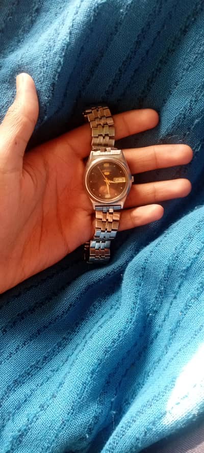 vintage 1980s original seiko 5 21 jawales made in japan  model 7s26