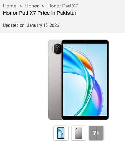 honor pad x7