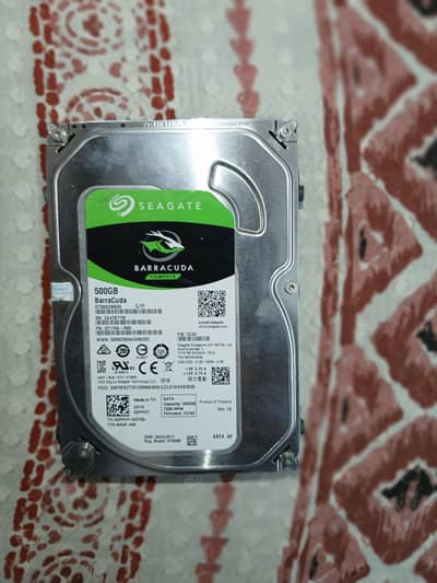 Seagate 500GB Hard Disk – Slightly Used, Like New
