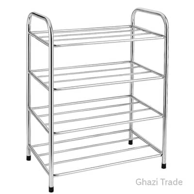 Stainless Steel 4 Layers Shoes Rack