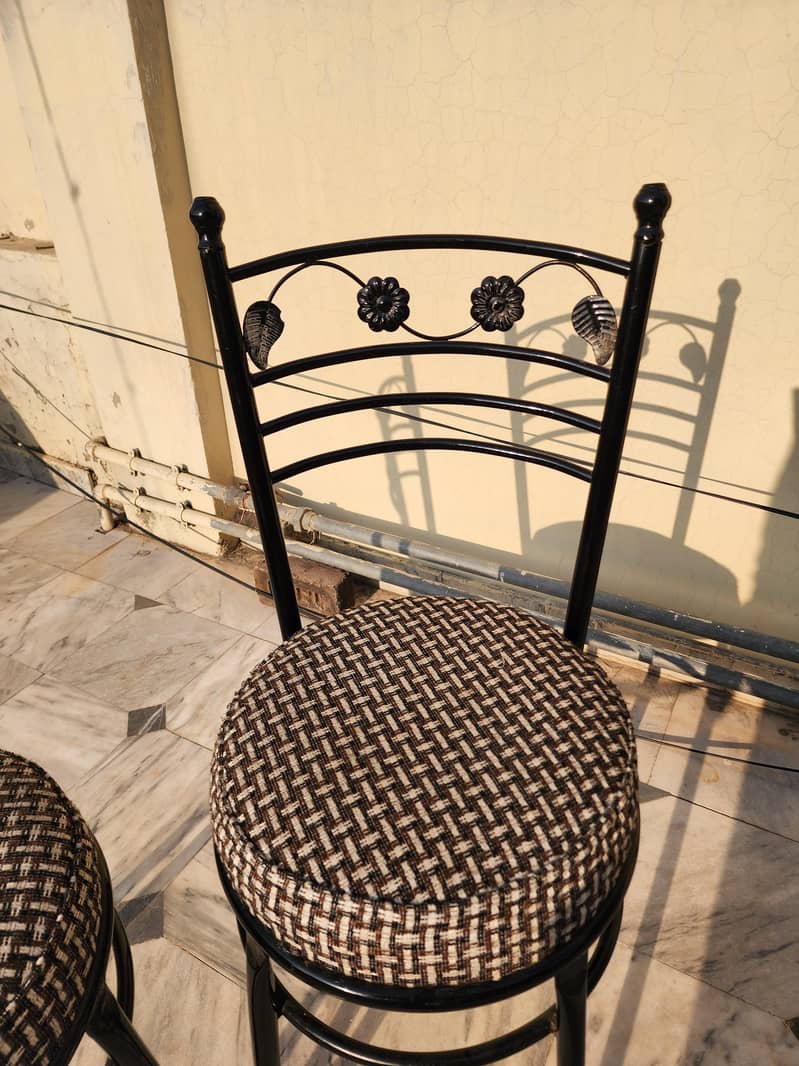 Solid Steel Dining Chairs 2