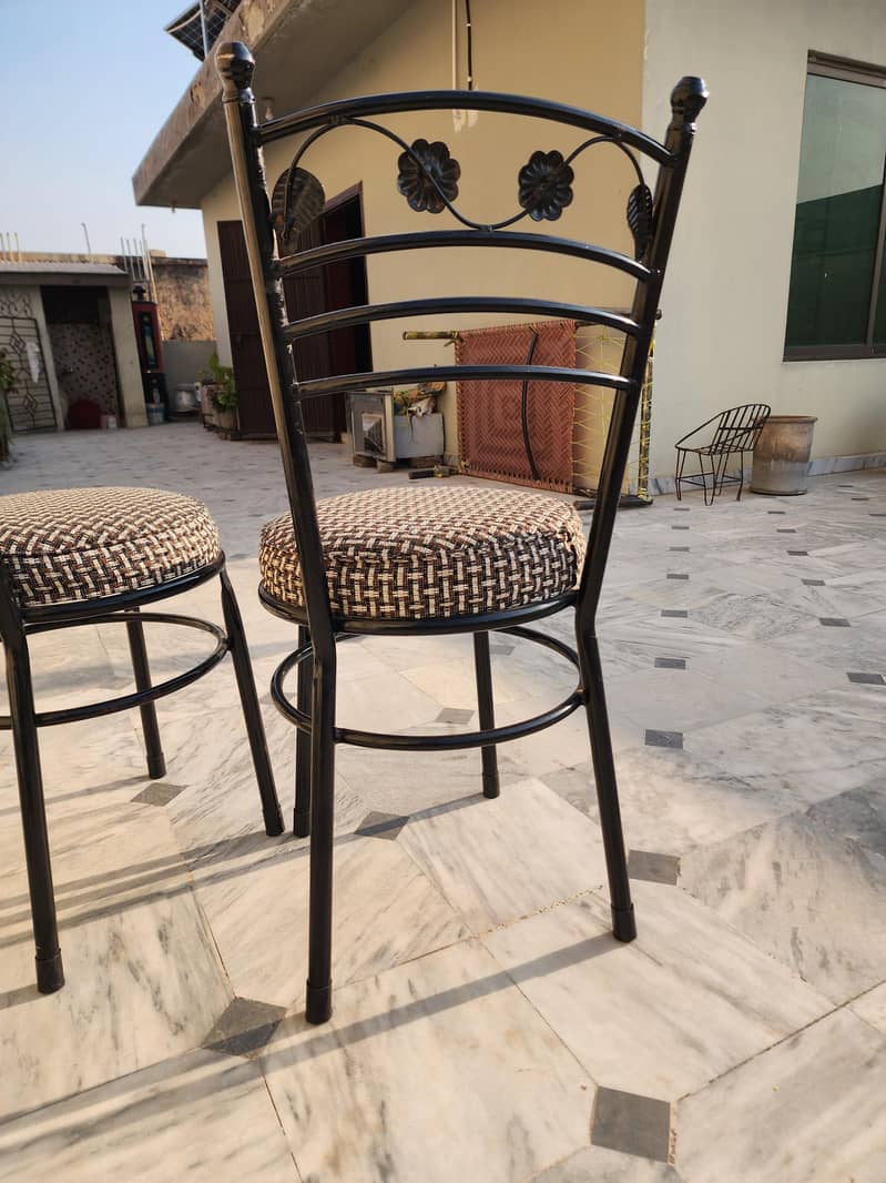 Solid Steel Dining Chairs 3