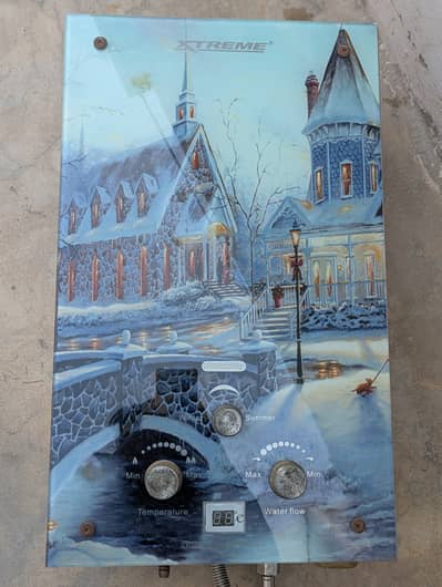 Xtreme Gas Water Heater - Zero Water Pressure Start -Designer Glass 8L