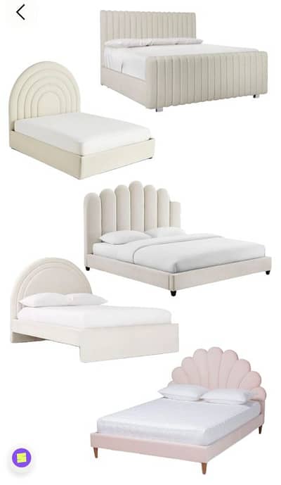 bed / bed set / wooden bed /double bed / side tables & Dressing table
