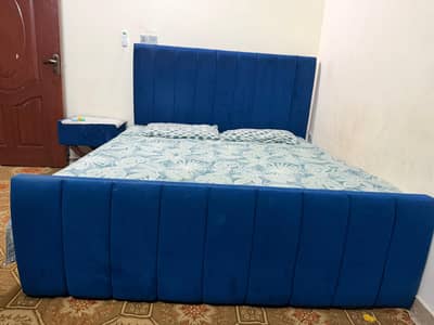 Double bed with side tables and two chairs new condition