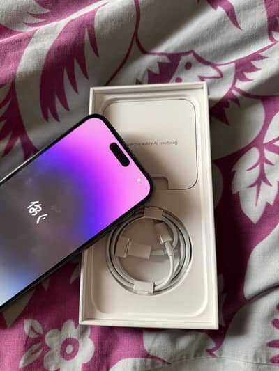 14 pro max HK 256 GB with box