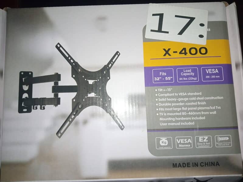 lcd LED wall mount bracket stand adjustable 0