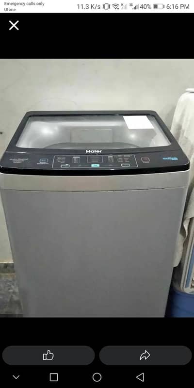 fully automatic 8.5 kg top load washing machine
