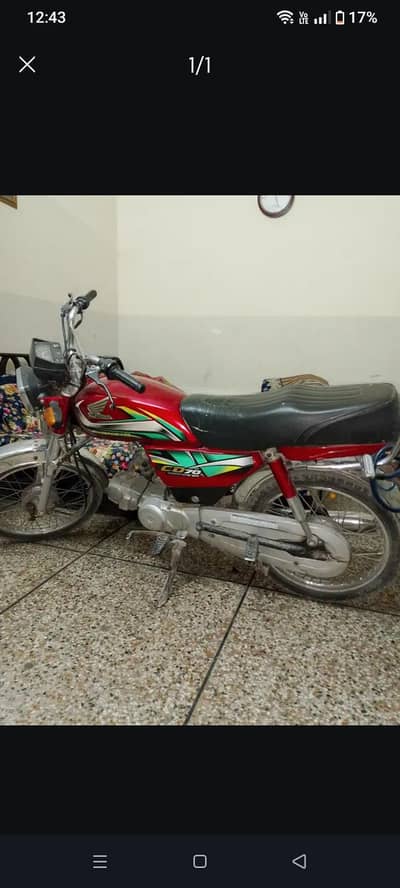 Honda CD 70 in good Condition for sale. only serious buyer