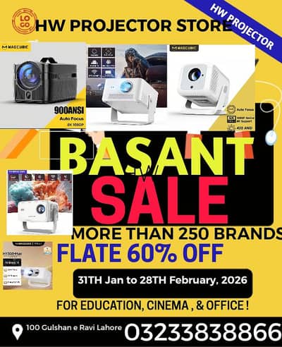 FULL HD 4k 4 ANDROID SMART PROJECTOR/MULTIMEDIA PROJECTOR/HOME CINEMA