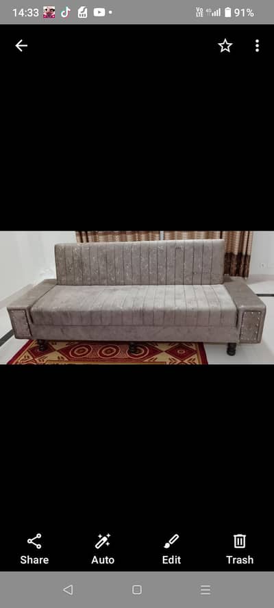 modern sofa set slightly used . urgent sale