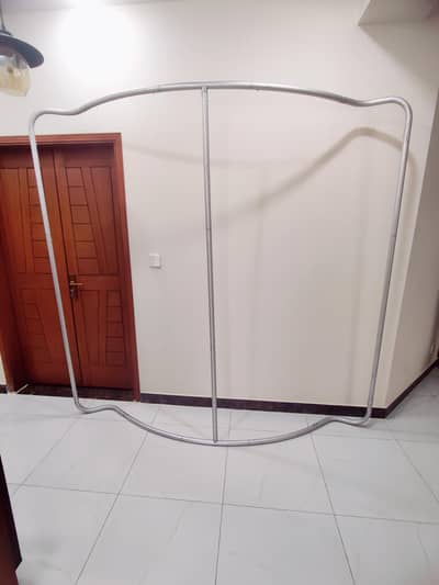 Stand tubular curvo aluminum back drop