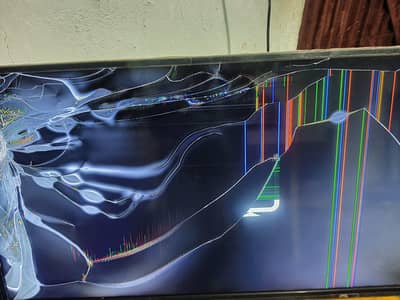 43inch tv led panel damaged